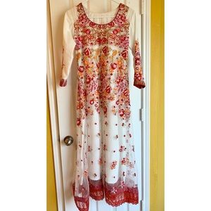 Embroidered gown
